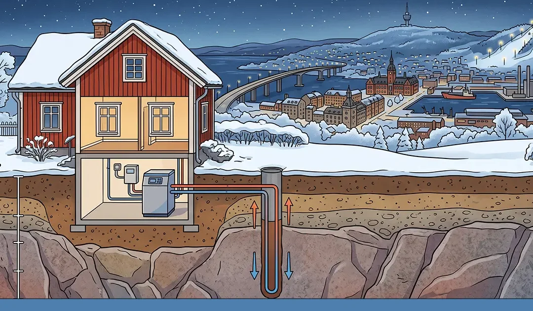 Villaeffekten: nya bidraget som gör bergvärme mer lönsamt i Norra Sverige